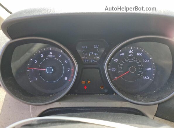 5NPDH4AE2GH745342 2016 HYUNDAI ELANTRA White Vista del cuadro de instrumentos
