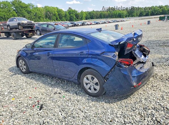 5NPDH4AE2GH748242 2016 HYUNDAI ELANTRA Blue Tył lewy
