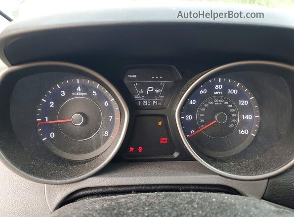 5NPDH4AE2GH748242 2016 HYUNDAI ELANTRA Blue Widok zestawu wskaźników