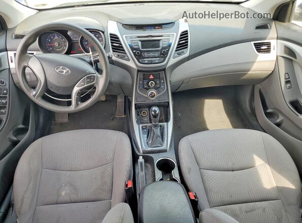 5NPDH4AE2GH748242 2016 HYUNDAI ELANTRA Blue Widok deski rozdzielczej