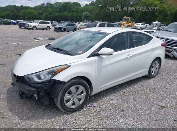 5NPDH4AE2GH787185 2016 HYUNDAI ELANTRA White Vista tres cuartos delantera izquierda