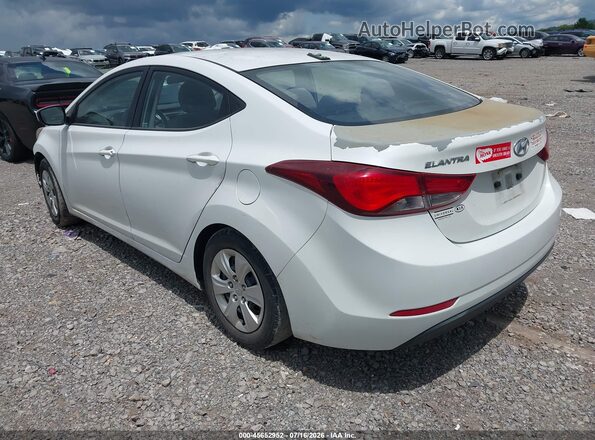 5NPDH4AE2GH787185 2016 HYUNDAI ELANTRA White Trasero izquierdo