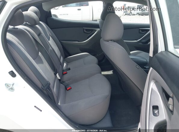 5NPDH4AE2GH787185 2016 HYUNDAI ELANTRA White Vista de la etiqueta del VIN