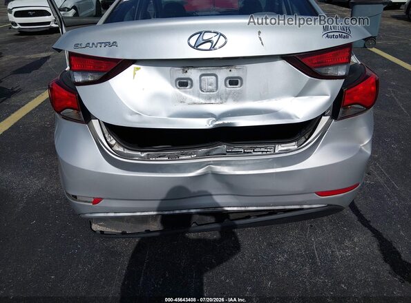 5NPDH4AE2GH793004 2016 HYUNDAI ELANTRA Серый Вид спереди