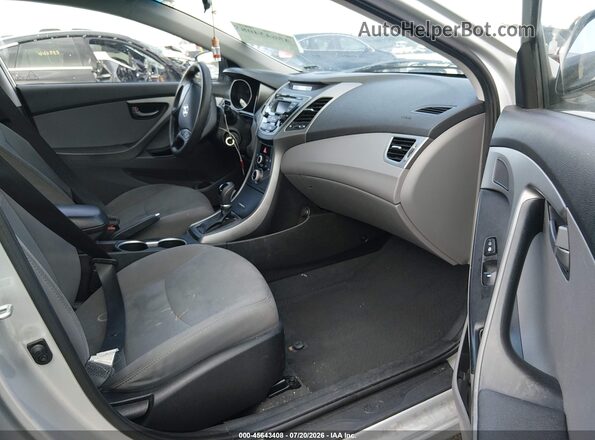 5NPDH4AE2GH793004 2016 HYUNDAI ELANTRA Серый Вид салона спереди