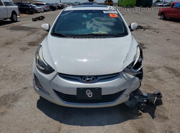 5NPDH4AE2GH796422 2016 HYUNDAI ELANTRA White Դիմացի տեսք