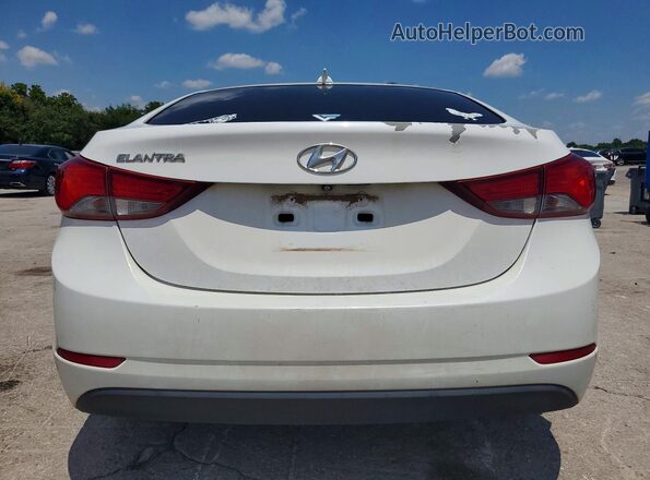 5NPDH4AE2GH796422 2016 HYUNDAI ELANTRA White Հետևի տեսք