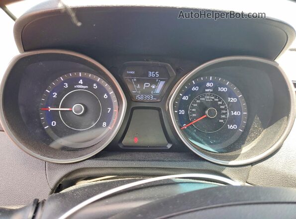 5NPDH4AE2GH796422 2016 HYUNDAI ELANTRA White Սարքավորումների վահանակի տեսք