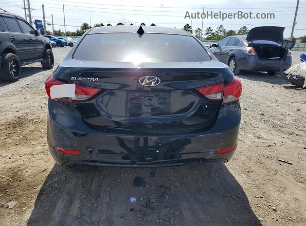 5NPDH4AE3GH662549 2016 HYUNDAI ELANTRA Black Вид ззаду