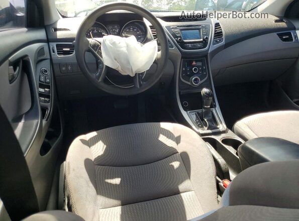5NPDH4AE3GH662549 2016 HYUNDAI ELANTRA Black Вид панелі приладів