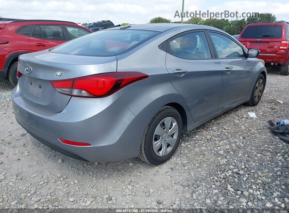 5NPDH4AE3GH664141 2016 HYUNDAI ELANTRA Silver Trasero derecho