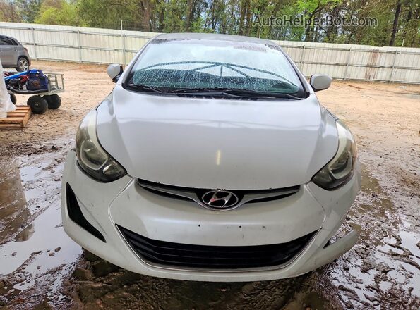 5NPDH4AE3GH665144 2016 HYUNDAI ELANTRA White Widok z przodu