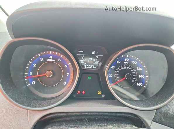 5NPDH4AE3GH665144 2016 HYUNDAI ELANTRA White Widok zestawu wskaźników