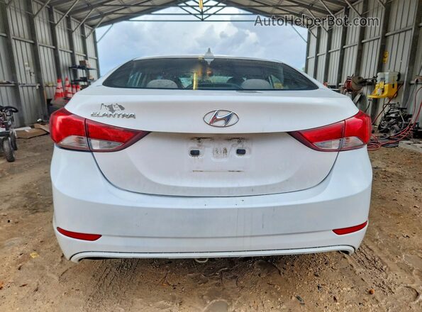 5NPDH4AE3GH665144 2016 HYUNDAI ELANTRA White Widok z tyłu