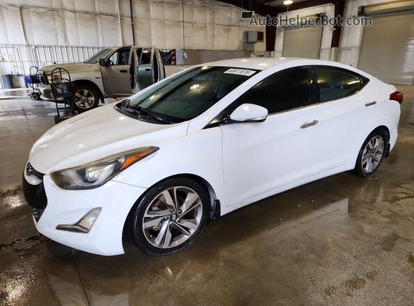 5NPDH4AE3GH668996 2016 HYUNDAI ELANTRA White Rear left