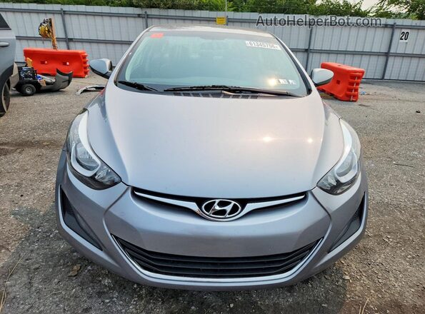 5NPDH4AE3GH670148 2016 HYUNDAI ELANTRA Silver Widok z przodu