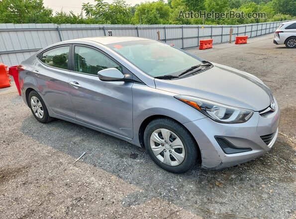 5NPDH4AE3GH670148 2016 HYUNDAI ELANTRA Silver Przód prawy