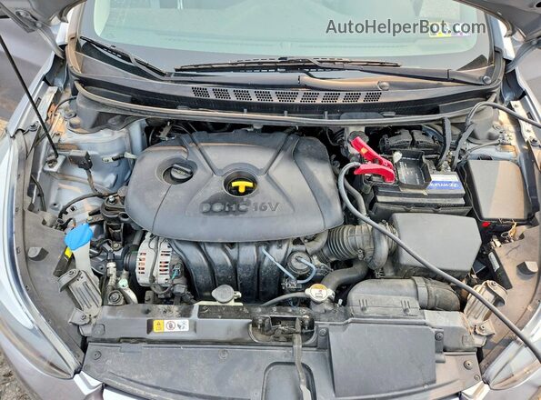 5NPDH4AE3GH670148 2016 HYUNDAI ELANTRA Silver Widok wnętrza z tyłu