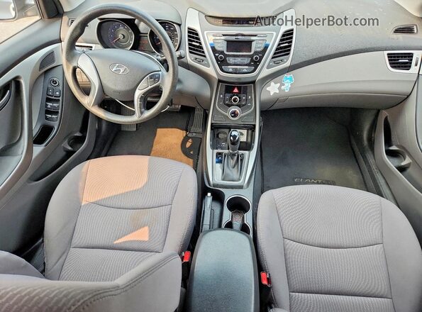 5NPDH4AE3GH670148 2016 HYUNDAI ELANTRA Silver Widok deski rozdzielczej