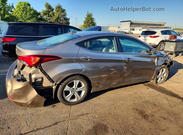 5NPDH4AE3GH676404 2016 HYUNDAI ELANTRA Gray Rear right