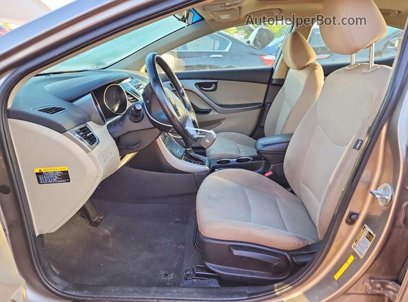 5NPDH4AE3GH676404 2016 HYUNDAI ELANTRA Gray Front interior view