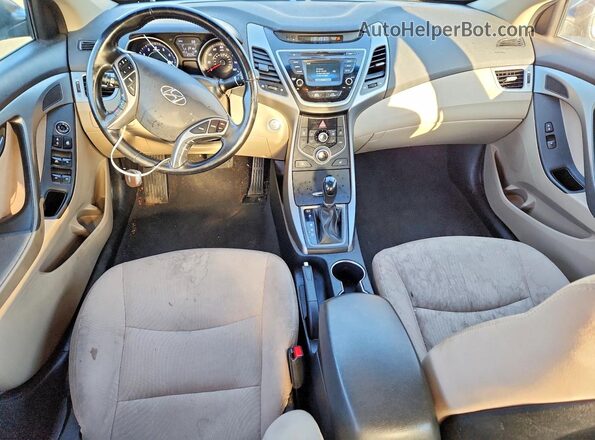 5NPDH4AE3GH676404 2016 HYUNDAI ELANTRA Gray Dashboard view