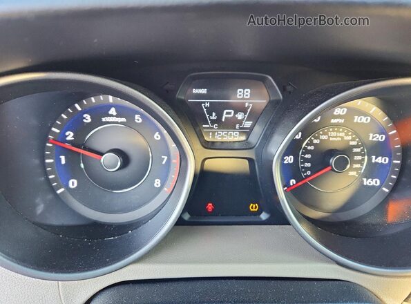5NPDH4AE3GH676404 2016 HYUNDAI ELANTRA Gray Instrument cluster view