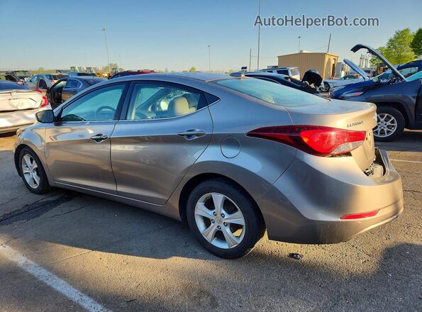 5NPDH4AE3GH676404 2016 HYUNDAI ELANTRA Gray Rear left