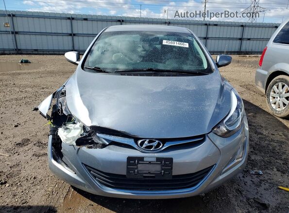 5NPDH4AE3GH681439 2016 HYUNDAI ELANTRA Gray Вид спереду