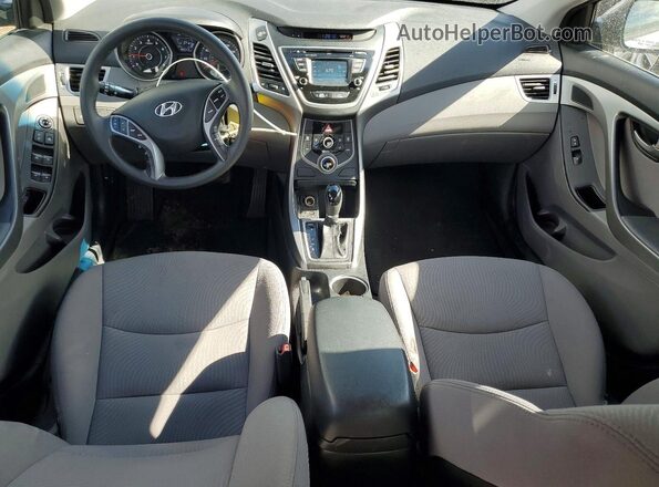 5NPDH4AE3GH681439 2016 HYUNDAI ELANTRA Gray Вид панелі приладів