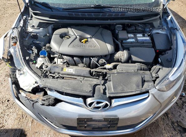 5NPDH4AE3GH681439 2016 HYUNDAI ELANTRA Gray Вид задньої частини салону