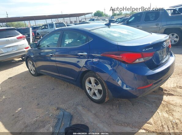 5NPDH4AE3GH687905 2016 HYUNDAI ELANTRA Синий Задняя левая четверть