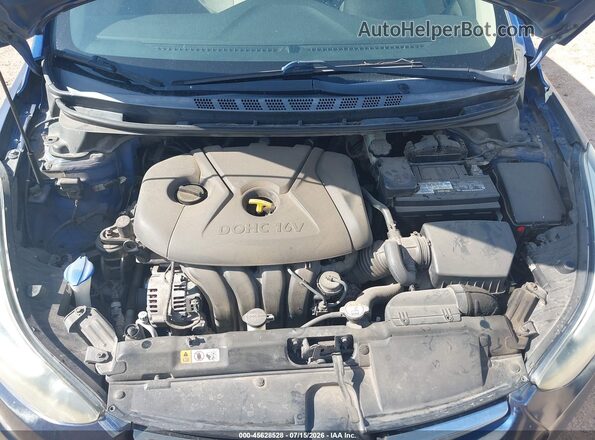 5NPDH4AE3GH687905 2016 HYUNDAI ELANTRA Синий Вид сзади