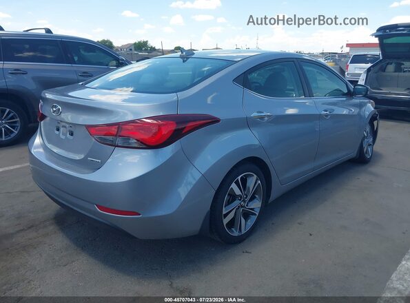 5NPDH4AE3GH689878 2016 HYUNDAI ELANTRA Silver Հետևի աջ