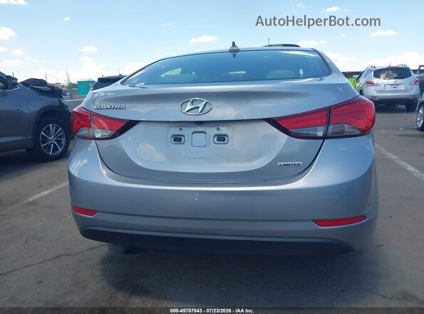 5NPDH4AE3GH689878 2016 HYUNDAI ELANTRA Silver 