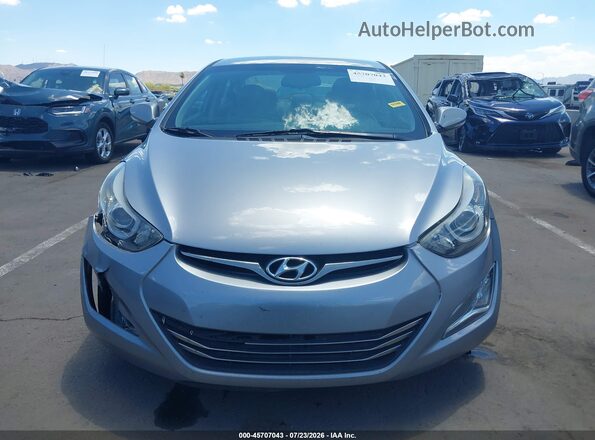 5NPDH4AE3GH689878 2016 HYUNDAI ELANTRA Silver Սարքավորումների վահանակի տեսք