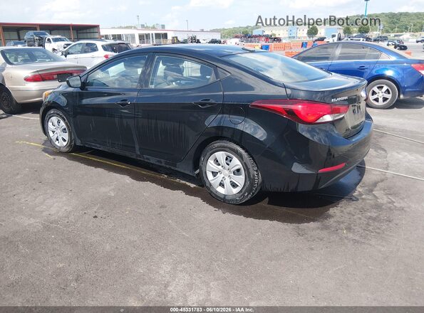 5NPDH4AE3GH705920 2016 HYUNDAI ELANTRA Black Trasero izquierdo