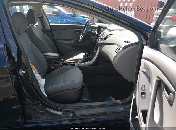 5NPDH4AE3GH705920 2016 HYUNDAI ELANTRA Black Vista interior delantera