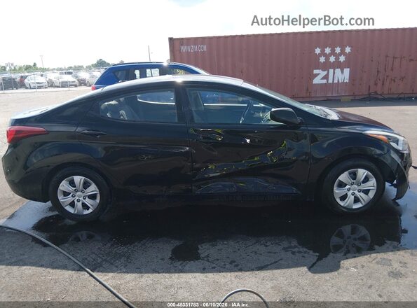 5NPDH4AE3GH705920 2016 HYUNDAI ELANTRA Black Vista interior trasera