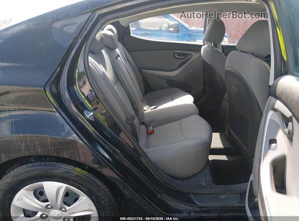 5NPDH4AE3GH705920 2016 HYUNDAI ELANTRA Black Vista de la etiqueta del VIN