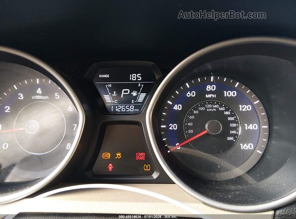 5NPDH4AE3GH707876 2016 HYUNDAI ELANTRA White Հետևի նստատեղերի տեսք