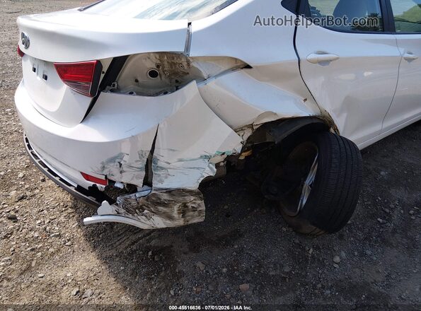 5NPDH4AE3GH707876 2016 HYUNDAI ELANTRA White Դիմացի տեսք