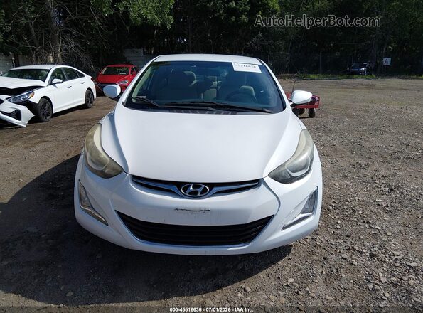 5NPDH4AE3GH707876 2016 HYUNDAI ELANTRA White Սարքավորումների վահանակի տեսք