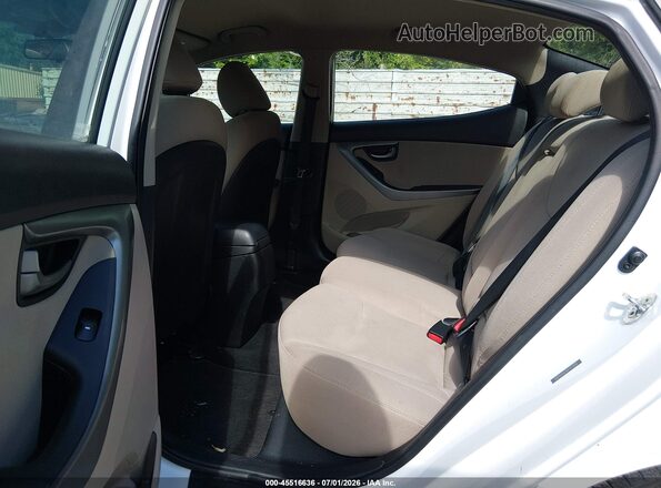 5NPDH4AE3GH707876 2016 HYUNDAI ELANTRA White VIN կոդի պիտակի տեսք