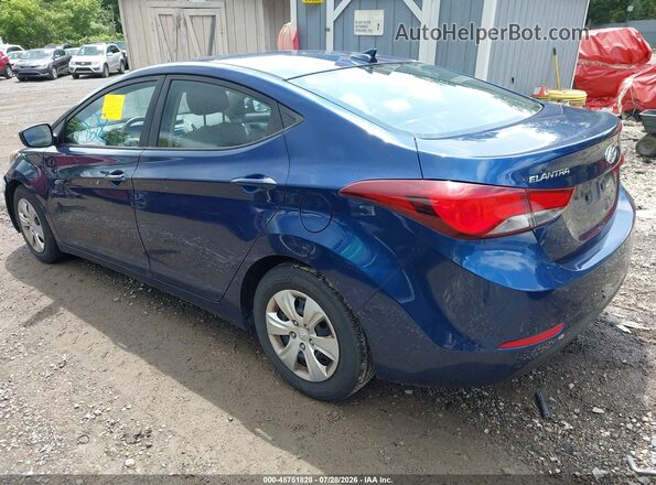 5NPDH4AE3GH715556 2016 HYUNDAI ELANTRA Blue Tył lewy