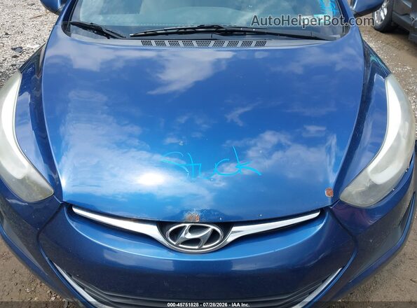 5NPDH4AE3GH715556 2016 HYUNDAI ELANTRA Blue Widok z tyłu
