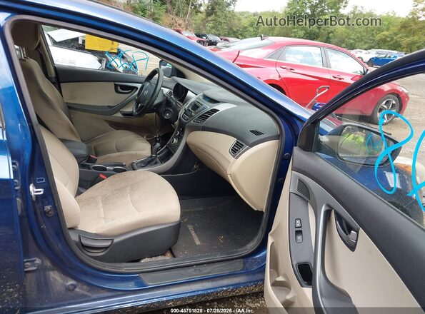 5NPDH4AE3GH715556 2016 HYUNDAI ELANTRA Blue Widok wnętrza z przodu