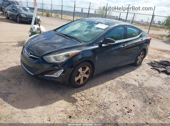 5NPDH4AE3GH732650 2016 HYUNDAI ELANTRA Black Front left