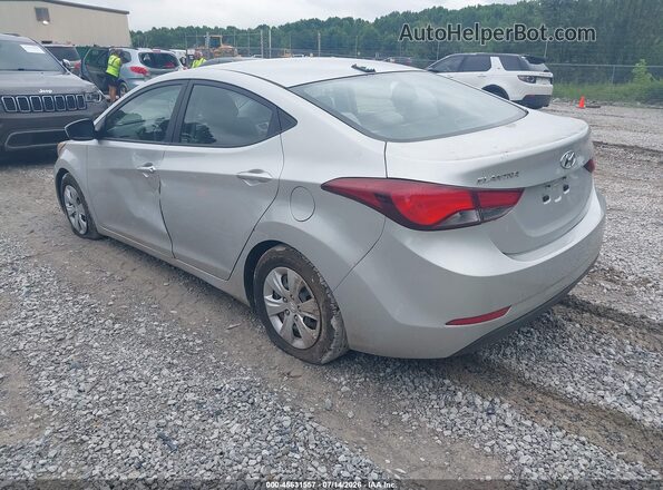 5NPDH4AE3GH737833 2016 HYUNDAI ELANTRA Серебряный Задняя левая четверть