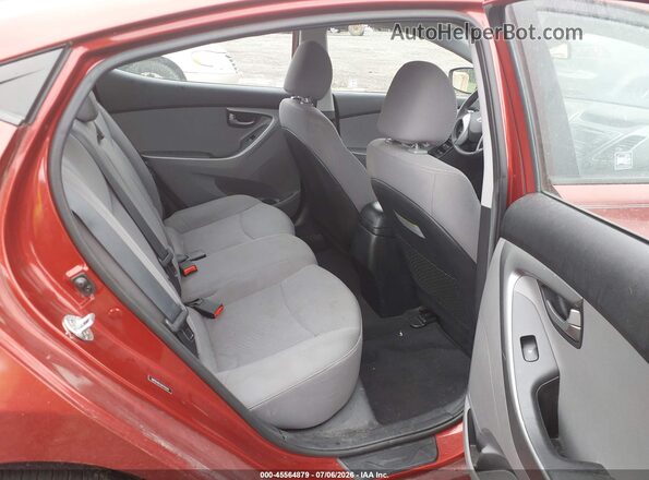5NPDH4AE3GH742319 2016 HYUNDAI ELANTRA Red VIN კოდის სტიკერის ხედი